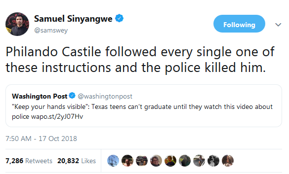whyyoustabbedme:  whyyoustabbedme:   If cops can be so twitchy and easy to provoke,
