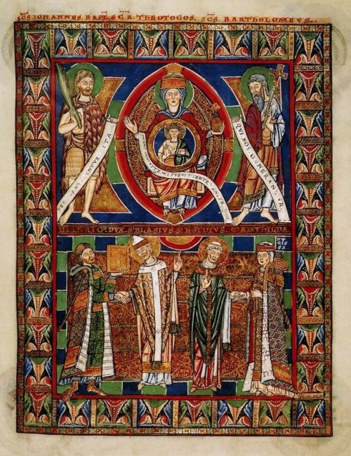 Illuminations from “The Gospels of Henry the Lion”, made ​​for the Duke of Saxony and Ba