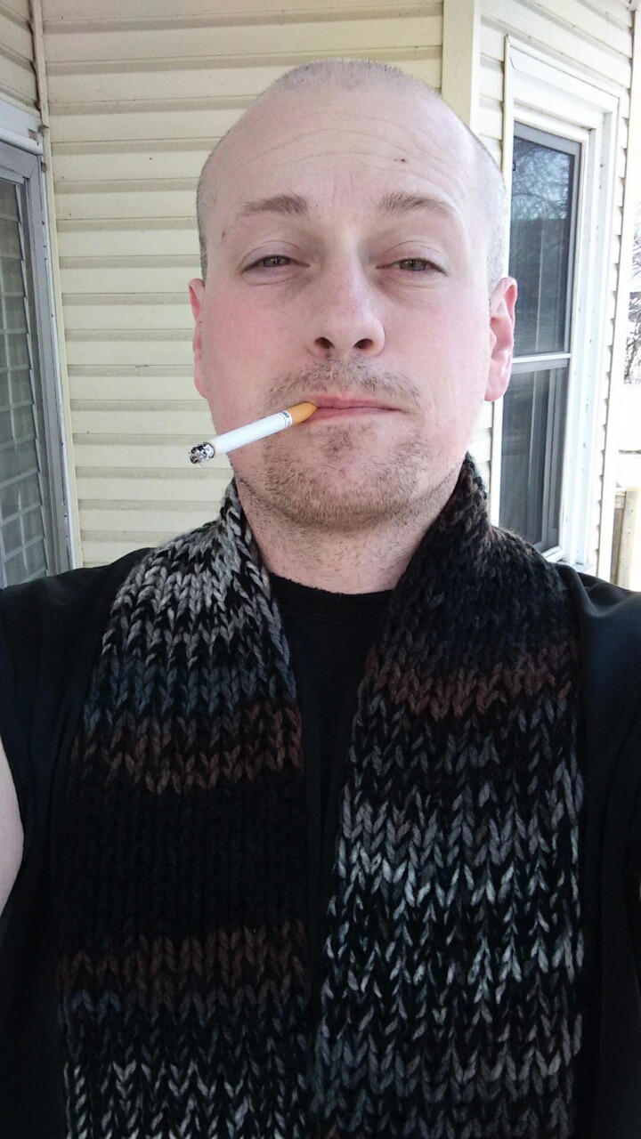 Birthday scarf.   Soooo comfy. I feel loved! 