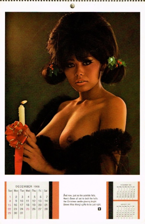 nostalgia-eh52: 1968 Playmate Calendar: December