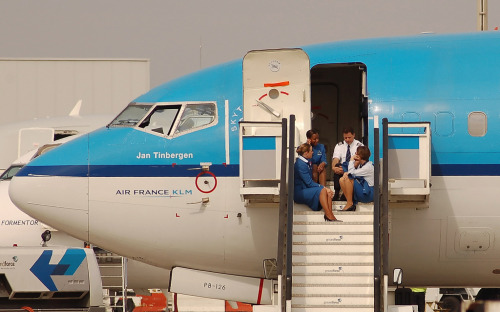 Porn Pics KLM Boeing 737