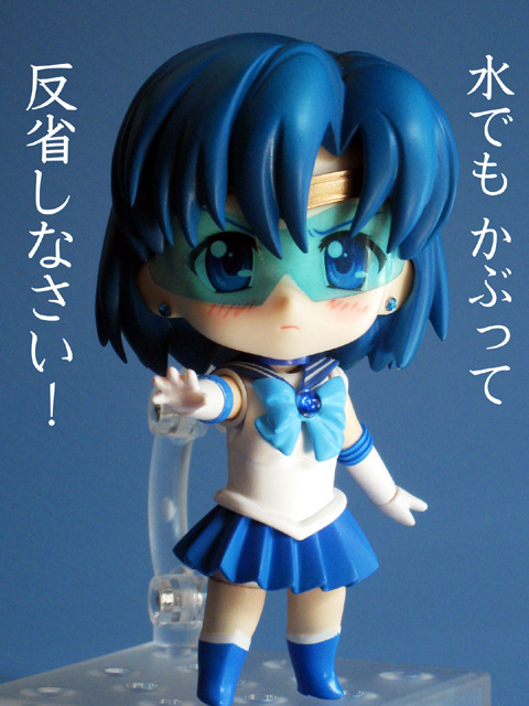 Custom Sailor Mercury Nendoroid I don’t know why I just find it now ಠ_ಠ Really good!!!!