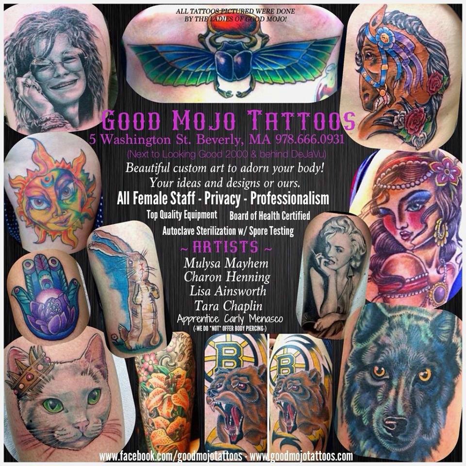Good Mojo Tattoos Our Artists Inkwitchlisa Tara Chaplin And Our