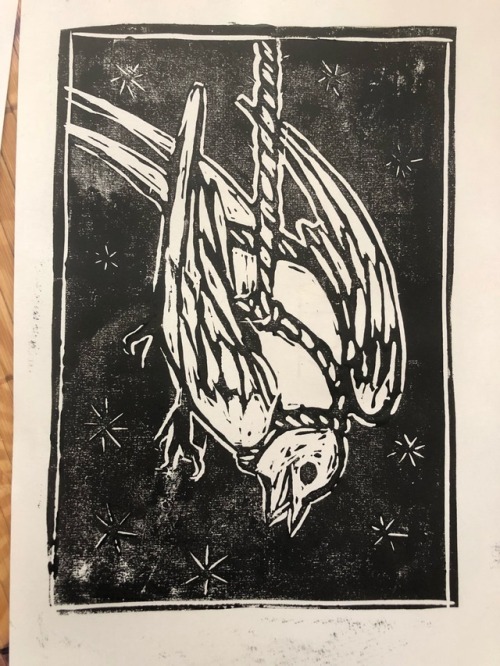 recent linocut experiments!