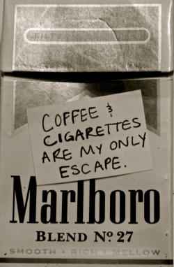 cigarette-memories:  Coffee and cigarettes