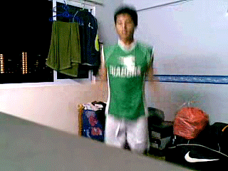 onlysporemen: hbst:  7000 followers special… SG army boy doing jumping jacks  Damn SON! That’s huge!