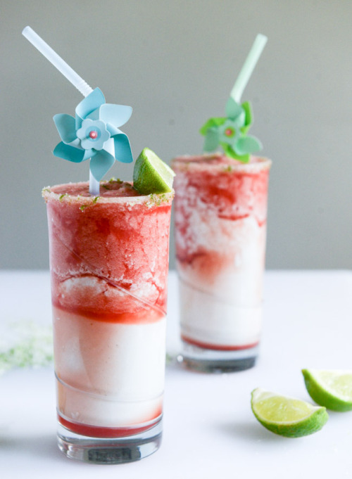 gastrogirl:  layered watermelon coconut shakes porn pictures