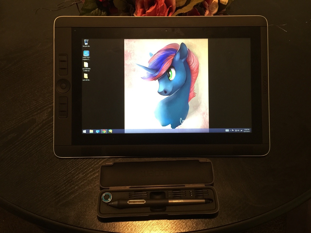 Hey guys! Check it out! After returning my last cintiq companion 2, I got a new one!