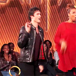 jamiesfraser:  Ian Somerhalder plays Just Dance on The Queen Latifah Show (x) 