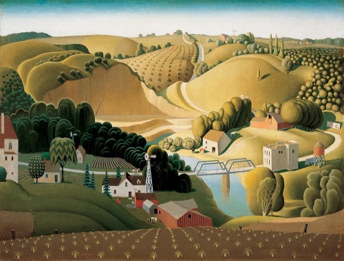 Grant Wood - Stone City, Iowa