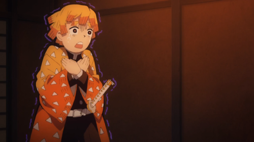 physicalturian: Name: Zenitsu AgatsumeMood: distraught, frightened and shookEpisode : 12, season 1