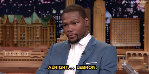 fallontonight:  Kevin Durant doesn’t play as himself in NBA 2K15…