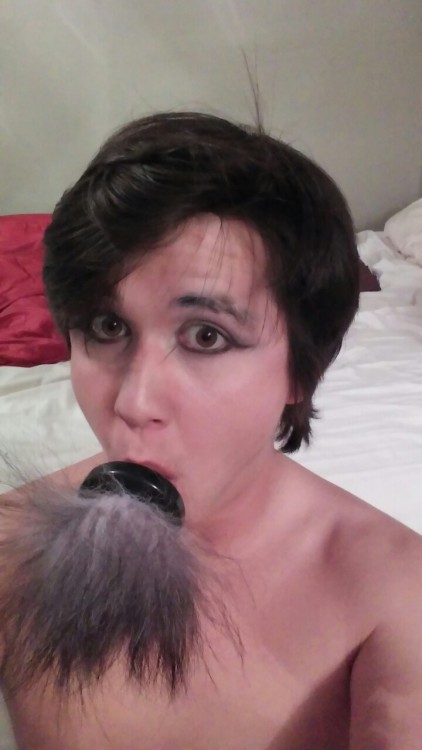 adorathekitty:  It used to be a kitty tail butt plug until I got a little… out of hand with it :-P