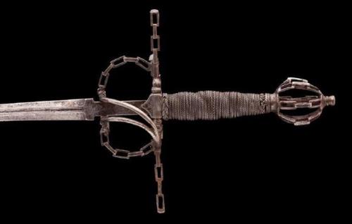 Italian chain rapier, 17th century.from Karabela Auctions