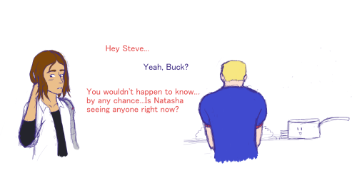 escape-artist:In which Bucky regrets telling Steve anything, and Steve is more than a little excited