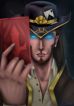 yep-that-tasted-purple:Twisted Fate: League of Legends by ErmahgershSte