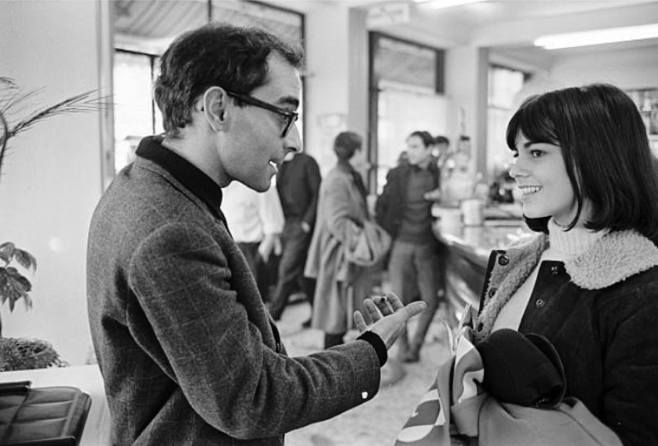 isabelcostasixties: Chantal Goya and Jean-Luc Godard. Shooting Of The ...