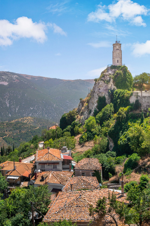 Clock Tower of Arachova (Boeotia, Greece)