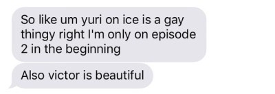My bf whilst watching yoi #1
