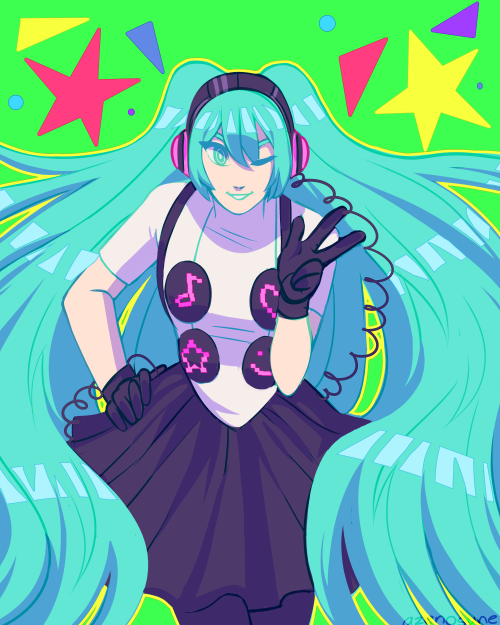 hatsune miku - persona 4: dancing all night!!speedpaint