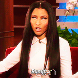 swiftsugg:  Nicki Minaj’s synonyms for &ldquo;butt&rdquo; on Ellen.  