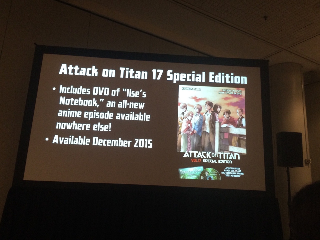 Live blogging: Besides reannouncing volume 17’s english release, the “Biggest