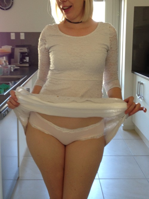 lovethosepanties:  Random panty inspection…..pass.