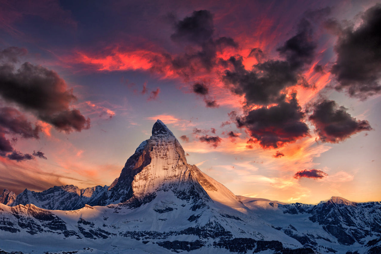 earth-land:  Matterhorn - Switzerland The Matterhorn, the king of mountains, is the
