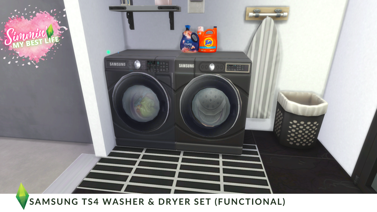 NEW CC RELEASE: SAMSUNG WASHER & DRYER SET - SIMMIN' MY BEST LIFE