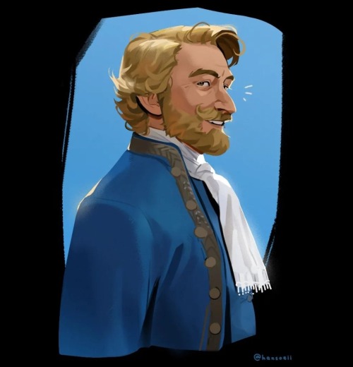 When 2022 Me Thought It Would Be Fun To Draw Stede With A Beard And A Silly Little Curled Up Mustache