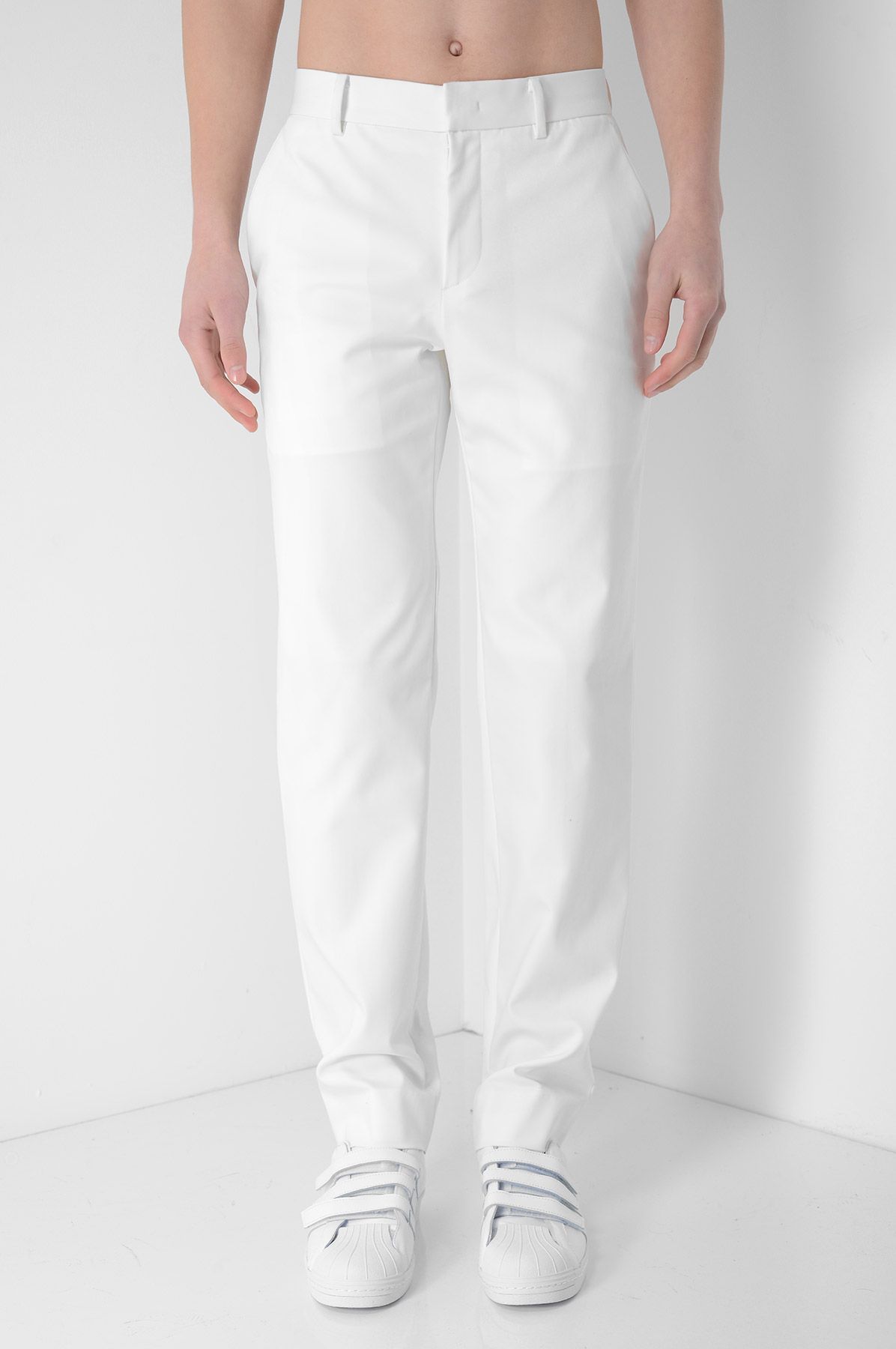 New Pick :JUUN.Jj Slim Fit White Trousers. See moret Here: