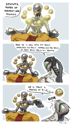 spader7:     “Zenyatta would later consider Genji to be one of his brightest pupils.” 