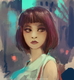 Another study. Trying my best to get better at the semi-realism and finally learn to draw proper female faces that look less anime-ish :Pinspiration/reference