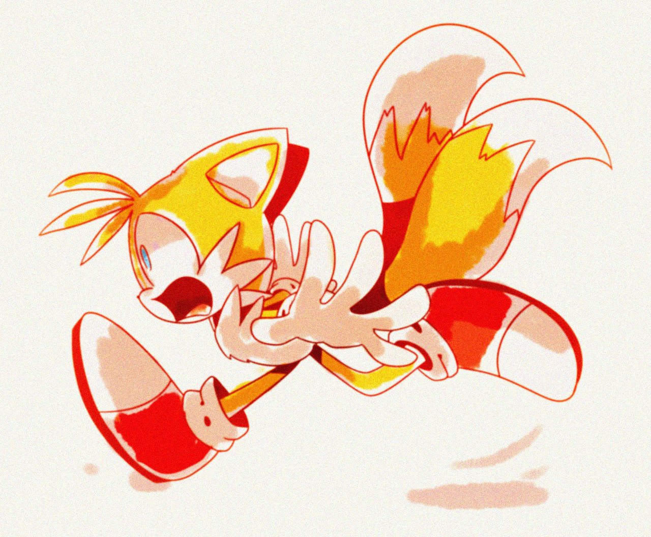 sanicman:  Just a Tails doodle! HE’S RUNNING! 
