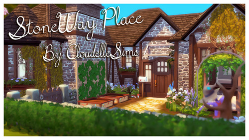 cloudellesims - The Sims 4 “StoneWay Place” Build!So I built...