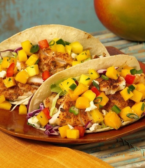 Taco Recipe - Mango Catfish Tacos