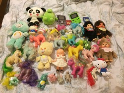 idiot-moon:  badlilblubunny:  alexinspankingland:  Just some cute toys I found while cleaning my room today!  Omfg vintage old skool MLP!!!!!!! Annnnd Pokemon for game boy. I’m packing my bags, I’ll be right over! 😍  Omggggg I remember the baby