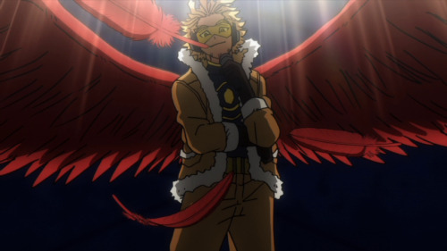 fluffyrainbowbutterfly:shylesbiannerd:Hawks screenshots from episode 87 Part 2