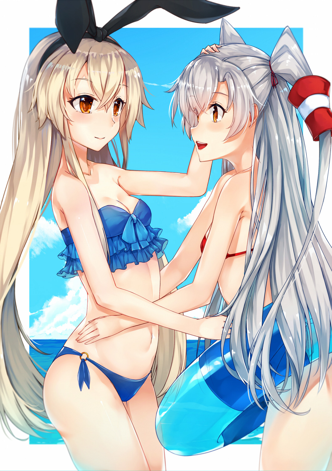 cute-girls-from-vns-anime-manga:  天津風X島風 by  MHonG  