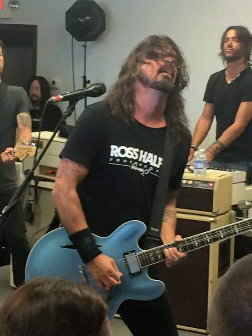 The Foo Fighters have been giving small 100-200 people concerts at small venues all over. My friend 