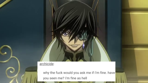 kenziegirl113:  Code Geass Text Posts: Lelouch porn pictures