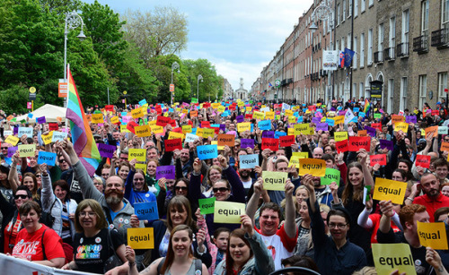 after huge voting turnouts, Ireland becomes the first country in the world to legalise same-sex marr