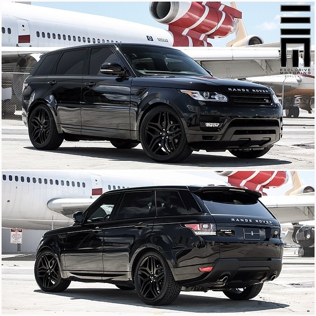 XCBW 1pcs Chrome Sport HSE Grande Lettera Distintivo dellemblema Car Styling Baule Posteriore Logo Sticker per Land Rover Range Rover Sport,Matte Black