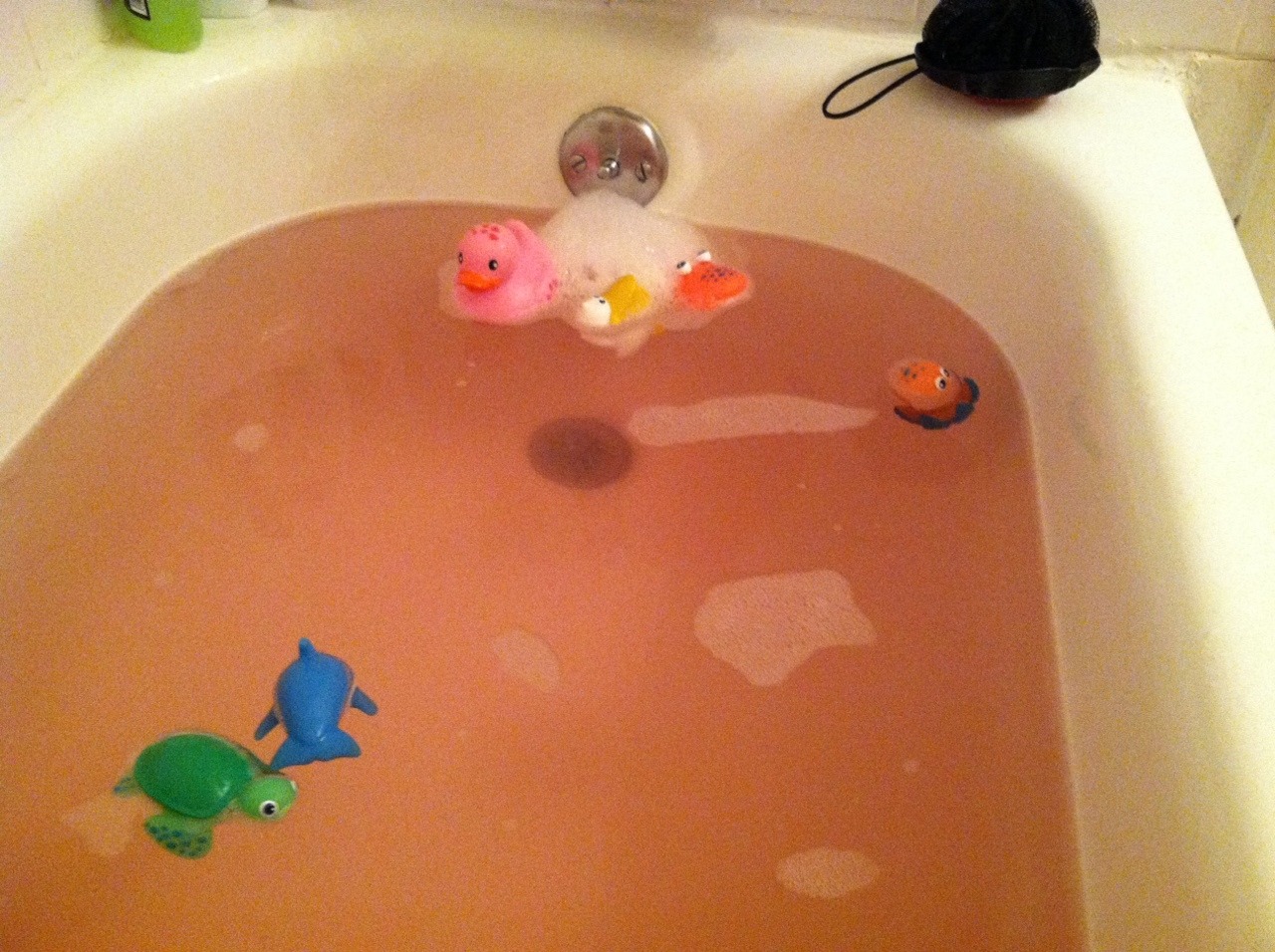 bearbears-little-princess:  Papa bought a bath bomb for me and.. It turned my bath