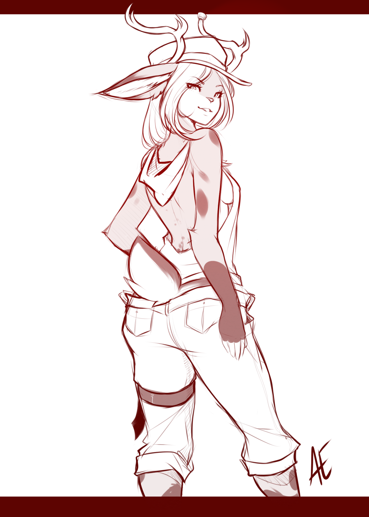 spittfireart:  Whata cute character.  I like those kinds of shirts on women.