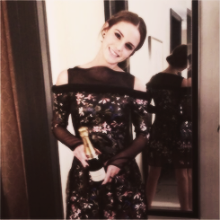 watsonlove:  Off to the after party in my @ErdemRTW to celebrate! 