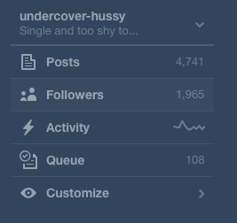 undercover-hussy:  flashytitle:  undercover-hussy:  undercover-hussy:  So I’m about 35 followers away from 2K. I have an idea on how to commemorate this occasion but I’d like your opinions.If requested, I will write your username on my body somewhere