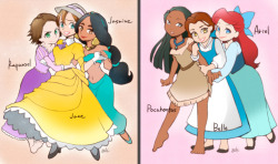 anythingaladdin:  Disney Heroines  By: gariSK 