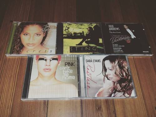 Thrift shopping haul from this trip pt. 3. #thriftshopping #music #CD #CDs #ToniBraxton #Sting #Juli