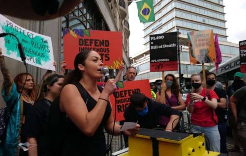 allthebrazilianpolitics:Global protests as Brazil’s Supreme Court set to begin landmark indigenous r